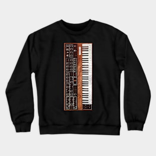 Vintage 70s Keyboard Synthesizer Crewneck Sweatshirt